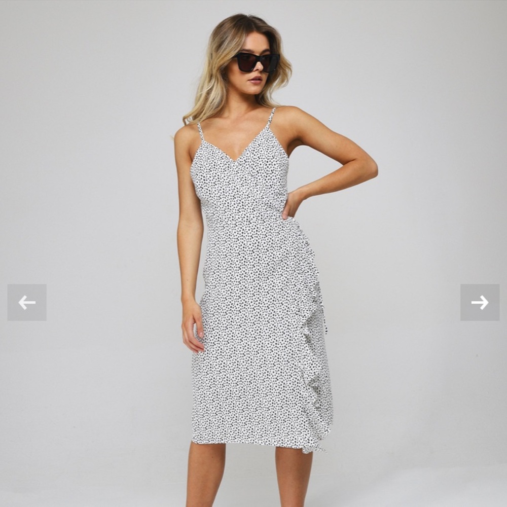NWT Rails Spotted Wrap Dress